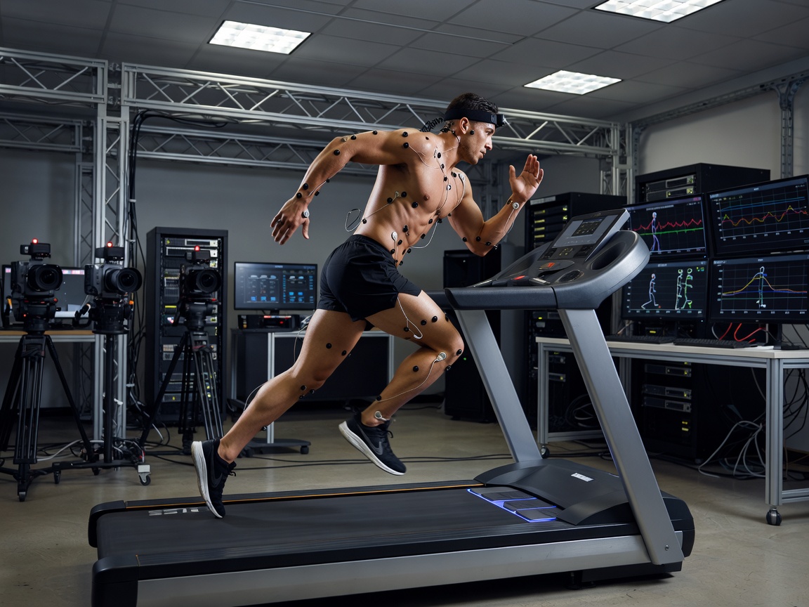 Purpose-designed indoor sports performance space representing laboratory planning